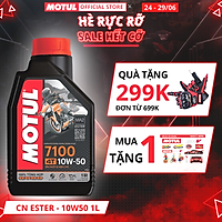 Dầu nhớt xe máy MOTUL 7100 4T 10W50 1L