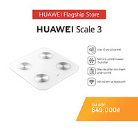 Cân Điện Tử HUAWEI Scale 3 | Hơn 10 Chỉ Số Cơ Thể | Mô Hình Cơ Thể Huawei Trufittm | Kết Nối Wifi Và Bluetooth | Hàng Chính Hãng