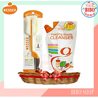 COMBO TÚI + CÂY RỬA BÌNH SỮA WESSER