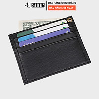 Ví Card Mini Da Bò Thật 4U Cao Câp Nhiều Ngăn Đựng Thẻ Tiện Dụng Bỏ Vừa Túi Quần FMK05