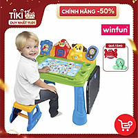 Bộ bàn ghế hỗ trợ học tập và vui chơi cho bé, nhiều hiệu ứng và bài học hấp dẫn Winfun 1207 - Hàng chính hãng
