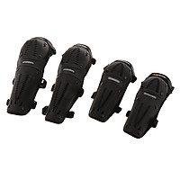 Black Knee Pads Elbow Pads 2 Pairs of Adult Protective Gear