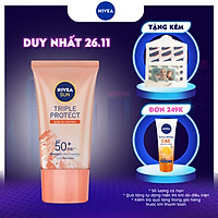 Kem Chống Nắng Dưỡng Da Kiểm Soát Nhờn Mụn Niveasun Triple Protect Acne Oil Control Spf50+ Pa+++ 40Ml - 85545