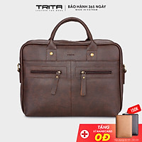 Cặp công sở da thời trang đa năng TRITA TCA1 nhiều màu (Dài 39cm x Rộng 10cm x Cao 28cm)