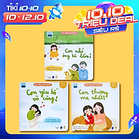 Sách thơ cho bé - Bộ Gia đình Bé Bỏng - Truyện tranh cho trẻ tập nói, mầm non từ 0-1-2-3-4-5-6 tuổi (Sách Đọc to gắn kết tình cảm gia đình)