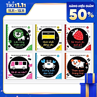 Combo 6 cuốn sách Ehon Song Ngữ Kích Thích Thị Giác Cho Bé 0-3 tuổi Black and White books