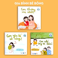 Sách thơ cho bé - Bộ Gia đình Bé Bỏng - Truyện tranh cho trẻ tập nói, mầm non từ 0-1-2-3-4-5-6 tuổi (Sách Đọc to gắn kết tình cảm gia đình)