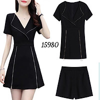 Bộ đùi BIGSIZE áo 2 kh óa k éo đi tiệc 15980