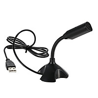 USB Desktop Microphone 360° Adjustable Microphone Support Voice Chatting Recording Mic for PC Mac with a USB port
