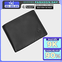 Bóp Ví Nam Da Bò Thật 4U Cao Cấp Dáng Ngang Thời Trang FA196