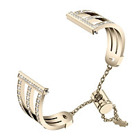 Metal Watch Strap Treble Diamante Strap for Fitbit versa 2