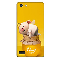 Ốp lưng nhựa cứng nhám dành cho Oppo Neo 7 in hình Honey