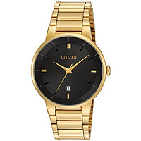 Đồng Hồ Citizen Nam Dây Kim Loại Pin-Quartz BI5012-53E - Mặt Đen (40mm)