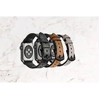 Dây đeo đồng hồ da chống thấm nước NETY dành cho Apple Watch Series1~5 38mm/40mm/42mm/44mm-Hàng chính hãng