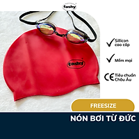 Nón bơi người lớn 100% nhập khẩu từ Đức thương hiệu Fashy tiêu chuẩn Châu Âu chất liệu silicone mềm mại, kiểu dáng thời trang, nhiều màu phù hợp cho Nam, Nữ, Trẻ em trên 12 tuổi Freesize