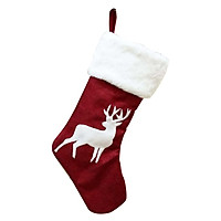 Classic Red & White Christmas Stockings Candy Gift Bag Christmas Hanging Decoration Ornament For Family Xmas Party decor