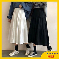 Chân váy nữ,chân váy nữ dáng dài 3 tầng kiểu hàn quốc