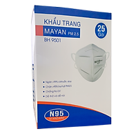 Khẩu Trang Mayan PM2.5 BH9501 Ngăn Vi Khuẩn 99%, Lọc Bụi 95%