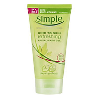Sữa Rửa Mặt Dạng Gel Simple Kind To Skin Refreshing Facial Wash Gel Dành Cho Da Nhạy Cảm (150ml)