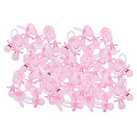 144 Pieces Lovely Acrylic Baby Pacifiers Pendants Baby Shower Christening Party Table Decor