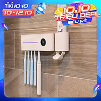 Xiaomi YouPin Sothing Máy tiệt trùng bàn chải đánh răng bằng tia cực tím thông minh, Bộ sạc USB trong phòng tắm, Giá treo bàn chải đánh răng treo tường đục lỗ