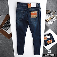 Quần Jean Nam Đen Xanh Quần Bò Nam Cao Cấp Quần Jean Nam Chất Bò Quần Jean Nam Xanh Xước The Fashion House M038