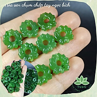 1 charm Ng Bích TUDO hoa sen, nhụy sen, đài sen DIY vòng phong thủy
