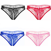 Sét 4 quần lót ren nữ lọt khe xẻ đáy Sexy