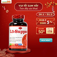 Viên Uống Hỗ Trợ Chức Năng Phổi, Phế Quản, Xoang Olympian Labs L3 Support - Hộp 30 Viên