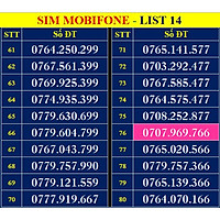 SIM SỐ ĐẸP MOBIFONE - LIST 14 (MBFDS14) - Số dễ nhớ, thần tài, lộc phát, số cặp, phong thủy - Chọn Số Theo Danh Sách - ĐĂNG KÝ ĐÚNG CHỦ ONLINE - Hàng Chính Hãng
