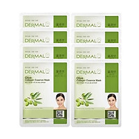 Mặt Nạ Dưỡng Chất Tinh Dầu Olive + Collagen Dermal - 8 Miếng
