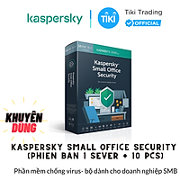 Phần mềm Kaspersky Small Office Security (1 Server + 10 PC) - Hàng Chính Hãng
