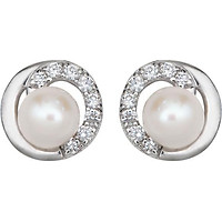 Bông tai bạc đính ngọc trai PNJSilver PFXMK000012-BO