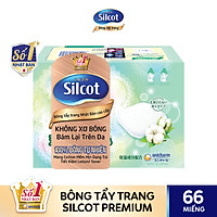 Silcot Bông Trang Điểm (bông tẩy trang) Nhật Bản Cao Cấp (Hộp 66 miếng)