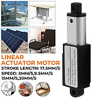 Mini 12V DC 17.5mm Linear Actuator Electric Linear Motor Auto Lift 30mm/s 15mm/s 9.5mm/s 5mm/s