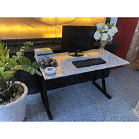 MẶT BÀN ĐÁ HOA CƯƠNG (120x61 cm), trắng sứ lau, tím hoa cà, giá kho, đã bo góc, mua về là sử dụng ngay