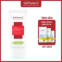 Kem Chống Nắng Kiểm Soát Dầu Và Nhờn Mụn Cell Fusion C Clear Sunscreen 100 SPF 48/PA+++ (35ml)