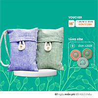 Túi Than Hoạt Tính ECODEALS Khử mùi, Chống nấm mốc, Vi khuẩn, Khí độc đến 2 năm - 100% than tre tự nhiên - 1 túi, màu ngẫu nhiên