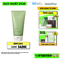 Sữa rửa mặt làm sạch từ trà xanh đảo Jeju Innisfree Green Tea Foam Cleanser 150g