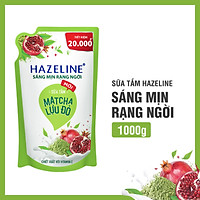 Sữa Tắm 1Kg Hazeline Dưỡng Thể Thiên Nhiên Trắng Da Matcha Lựu Đỏ Sáng Mịn Rạng Ngời
