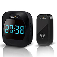 Chuông cửa không dây hiển thị đồng hồ Aibont T195-WW
