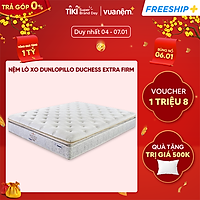 Nệm lò xo túi Dunlopillo Duchess Extra Firm nâng đỡ từng chuyển động, hỗ trợ tuần hoàn máu tốt, êm ái, kháng khuẩn cao