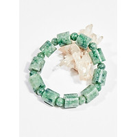 Vòng tay phong thủy đá cẩm thạch đốt vuông 13x13mm mệnh hỏa , mộc - Ngọc Quý Gemstones