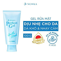 Gel rửa mặt dịu nhẹ Senka Perfect Gel Gentle Wash 100g