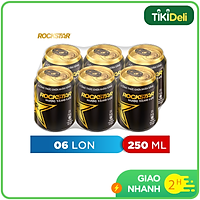 Lốc 6 Lon Nước Tăng Lực Rockstar (250ml/ lon)