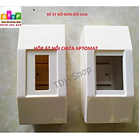 Hộp át cài nổi đơn, nổi đôi, vỏ át Lioa hộp chứa aptomat - Hàng chính hãng
