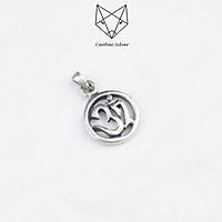 Mặt Dây Chuyền Bạc Thái CaoBac Silver Khung Tròn Có Chữ Không Kèm Dây TM173