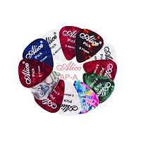 Bộ/ Combo 5 miếng gảy đàn guitar Alice AP-A Colorful Celluloid Picks/ Pick - Độ dày 0.81mm - Màu ngẫu nhiên - Hàng chính hãng
