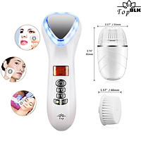 Búa Điện Di Massage Mặt Làm Đẹp Da Photon Nóng Và Lạnh Kết Hợp Rung Sonic Cải Thiện Lỗ Chân Lông Hiệu Quả Kèm Máy Rửa Mặt Tẩy Trang Mini Tiện Lợi 3 Trong 1