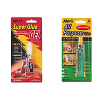 Bộ sản phẩm Keo dính đa năng AMOS, vỉ 1 tuýp x 30ml + AMOS Super Glue Gel - Keo dính đặc biệt